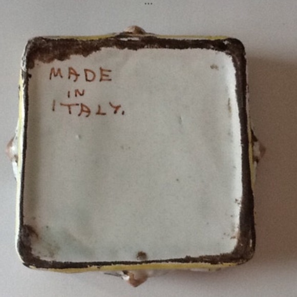 Vintage Angel Trinket Box Porcelain Keepsake Italian Cherubs Italy Capodimonte - Picture 7 of 8